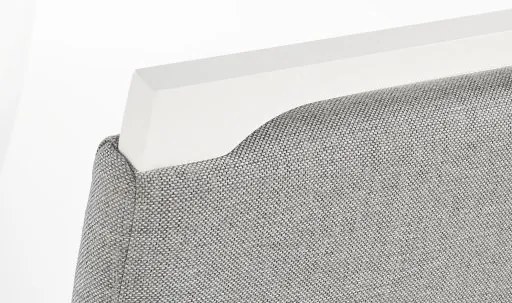 Scaun de bucaterie Clarion, gri/alb