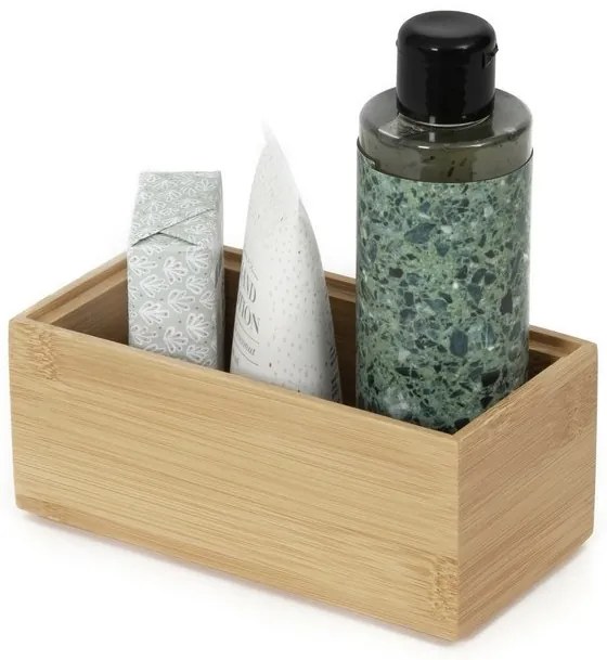 Organizator Compactor Bamboo Box, 15 x 7,5 x 6,5 cm, lemn natural