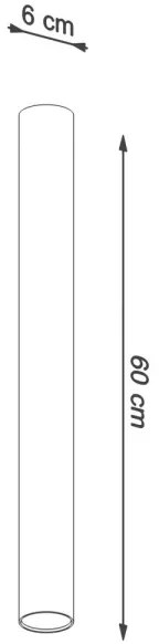 Spot LAGOS 1xGU10/40W/230V 60 cm negru Sollux SL.1003
