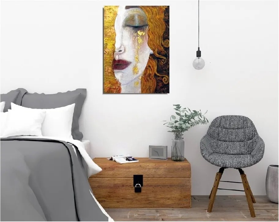 Reproducere tablou pe pânză Gustav Klimt Golden Tears, 30 x 40 cm