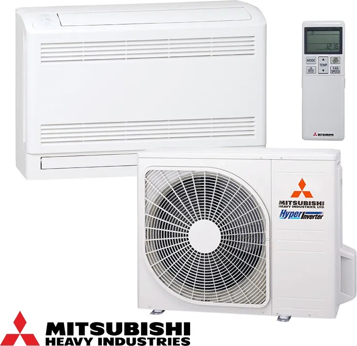 Aparat de aer conditionat inverter pentru podea Mitsubishi Heavy Industries SRF50ZSX-W + SRC50ZSX-W, 18000 BTU, 37 m², A++, R-32, Alb