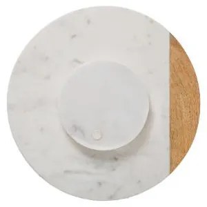 Platou Rotativ Wood Marble