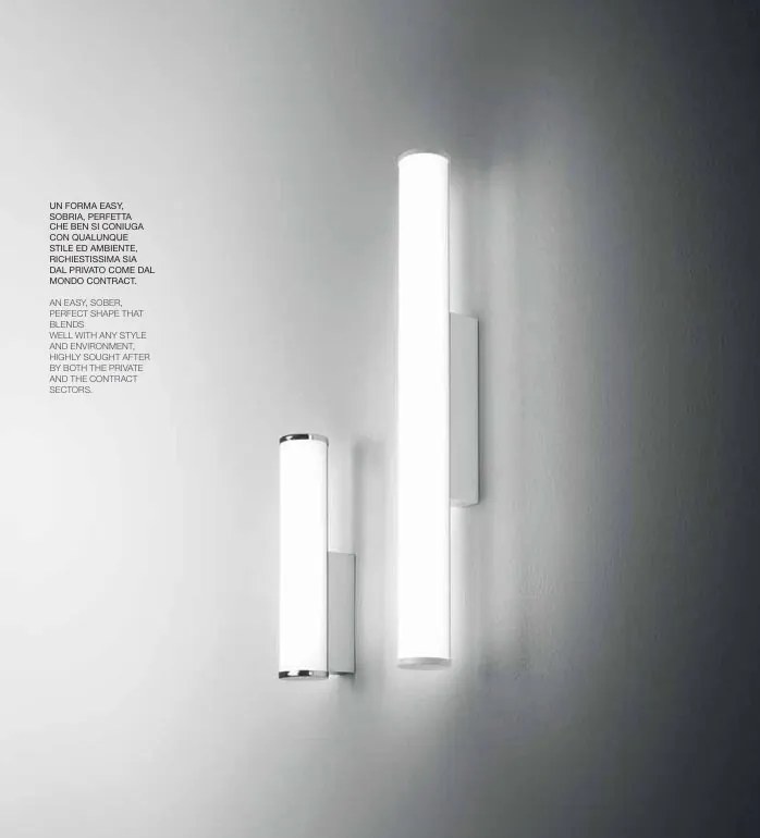 Aplica de perete LED pentru oglinda baie IP44 Polar crom