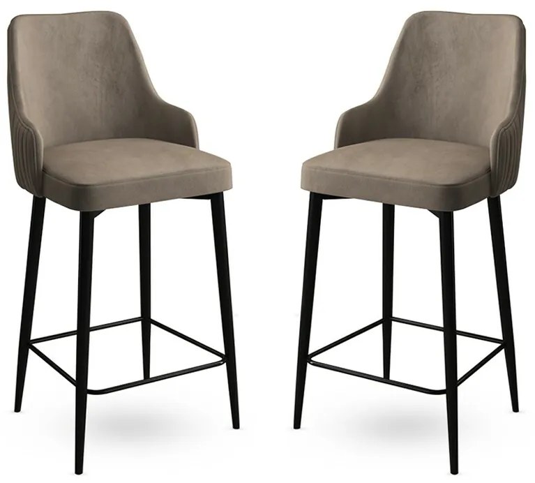Set de scaune de bar Enox Cappuccino, 2 bucăți, 2 buc.