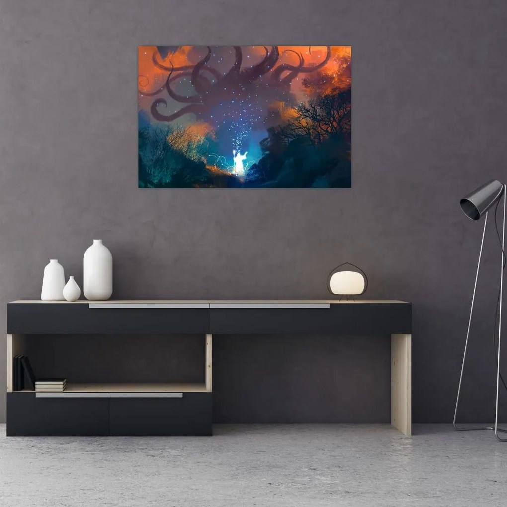 Tablou - Vrăjitorul magicean (90x60 cm)