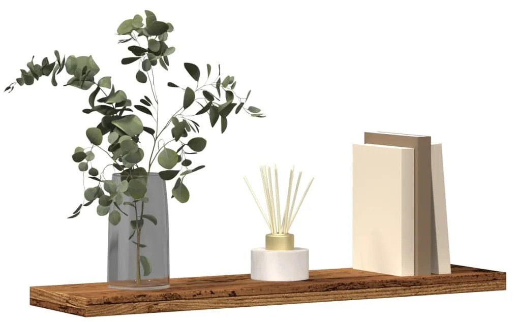 vidaXL Rafturi perete 4 buc., lemn vechi, 40x10x1,5 cm, lemn prelucrat