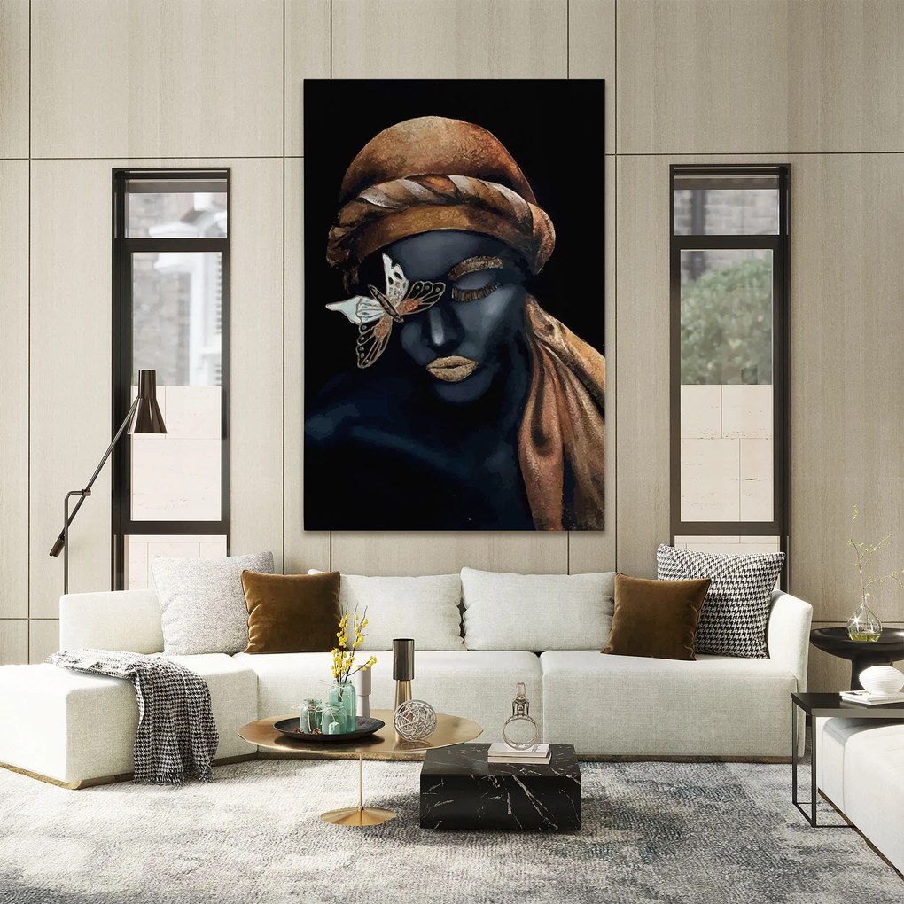 Tablou Canvas, 20x30cm, Dormitor si Living, Femei, Porterete, Butterfly Lady