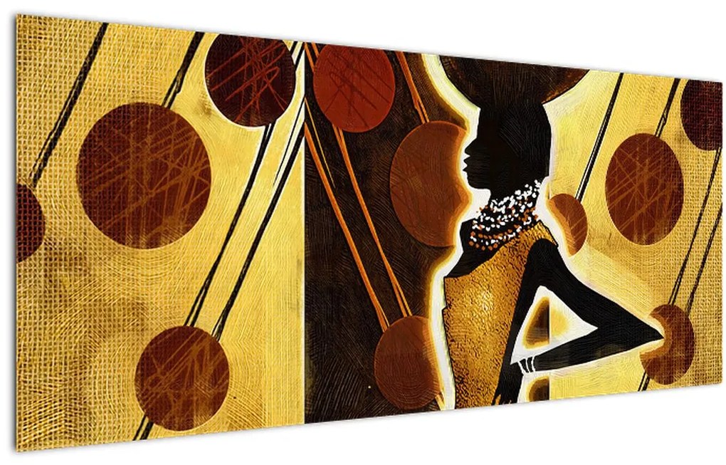 Tablou cu pictură artistică străveche (120x50 cm)