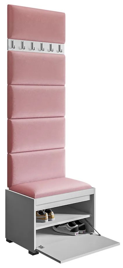 Mobilier pentru hol Kendora 60 (cu 6 buc panouri tapițate Pazara 60x30) (manila 18). 1054018