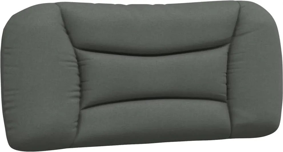 vidaXL Pernă pentru tăblie de pat, Hvar, gri închis, 90 cm, material textil