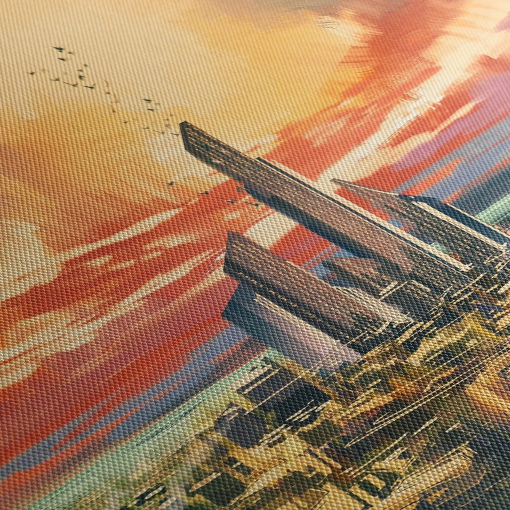 Tablou - Orașul pictat (90x60 cm)
