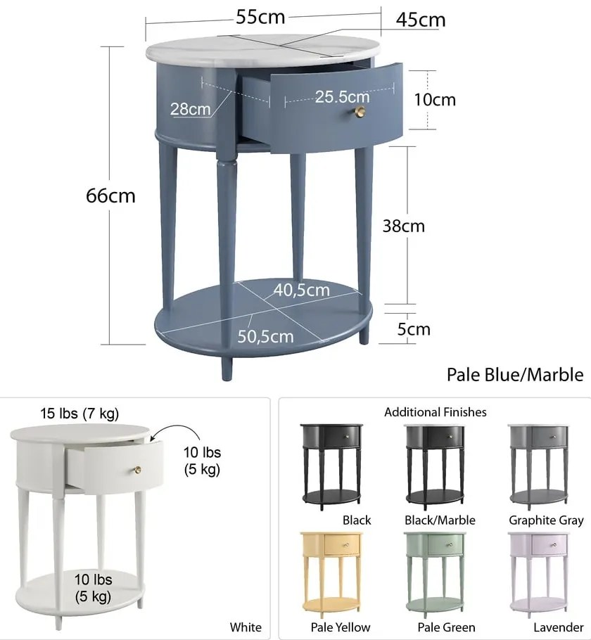 Noptieră mov lavandă Aurora – Støraa