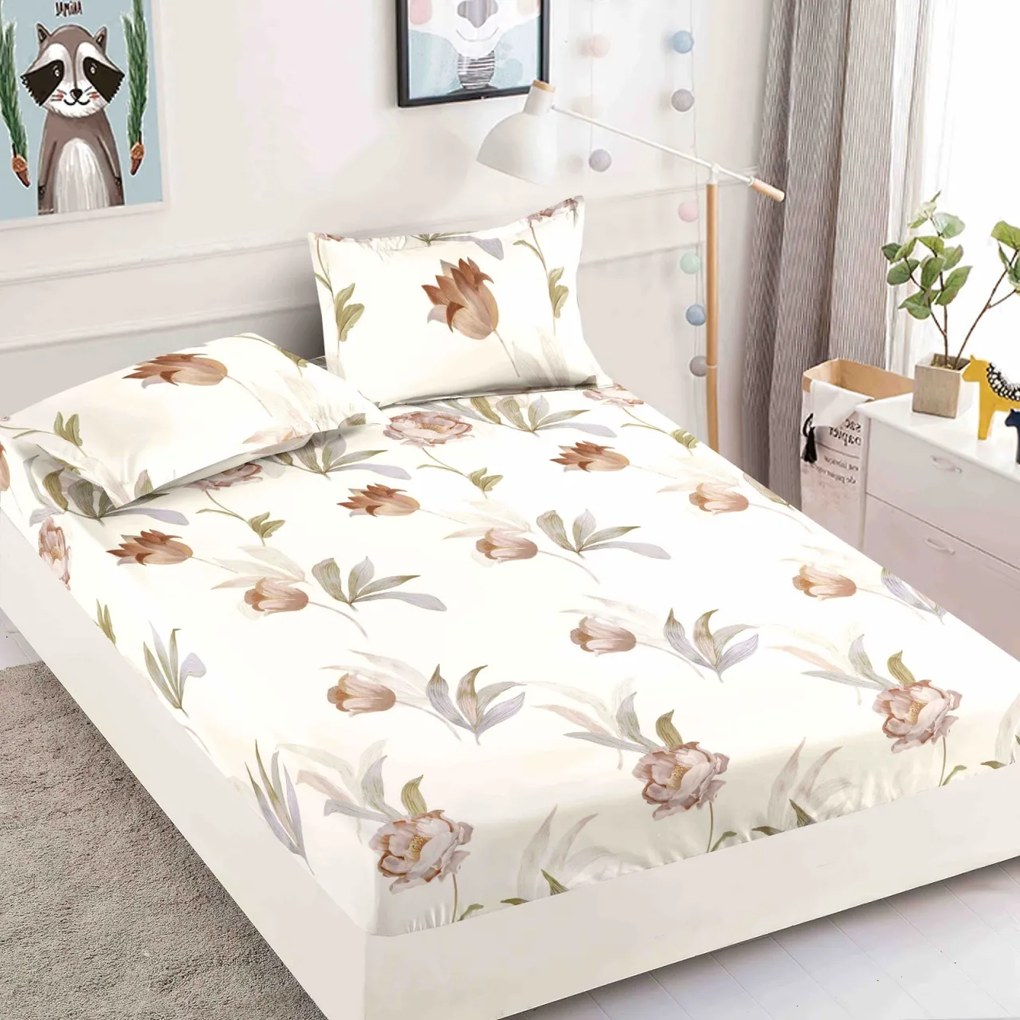 Huse de pat, 3 Piese, Finet cu elastic 180x200