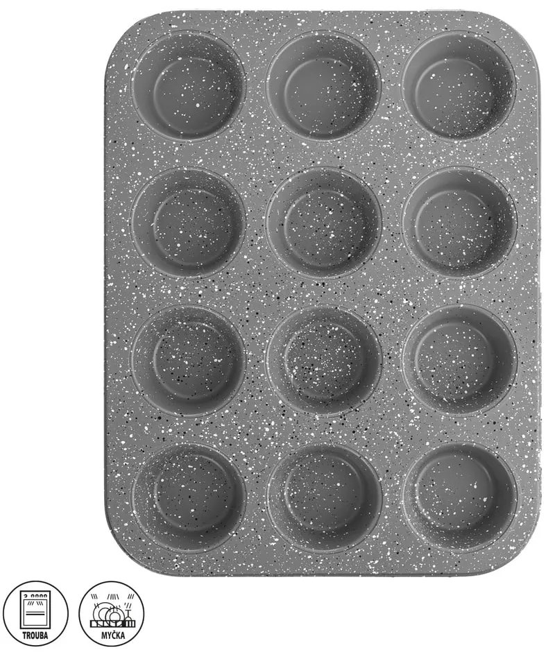 Formă de copt pentru brioșe din metal 26,5x35 cm Grande – Orion