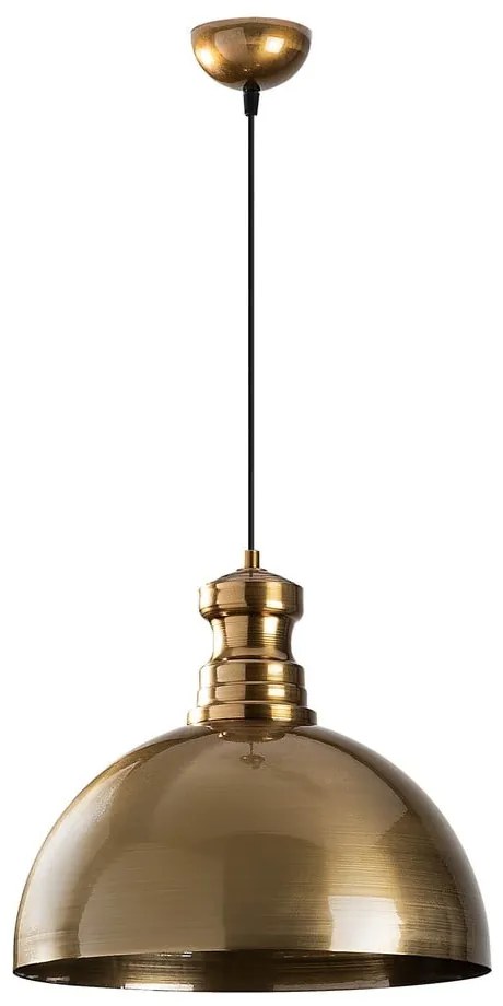 Lustră aurie cu abajur din metal ø 40 cm Vamp – Opviq lights