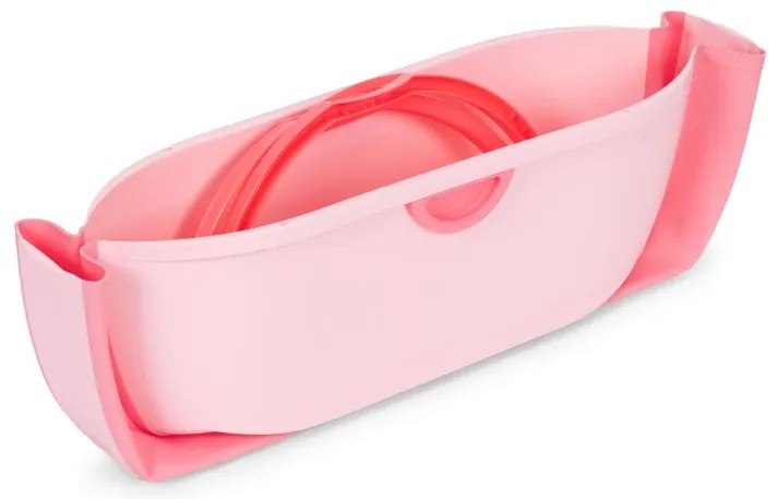 Cada de baie pliabilă din silicon pentru copii - roz