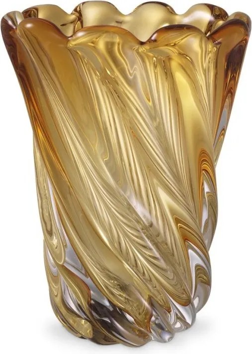 Vaza flori, Vas decorativ Contessa S, galben 115406 HZ