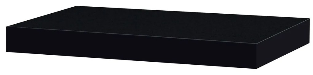 Etajeră de perete P-023 negru lucios, luciu