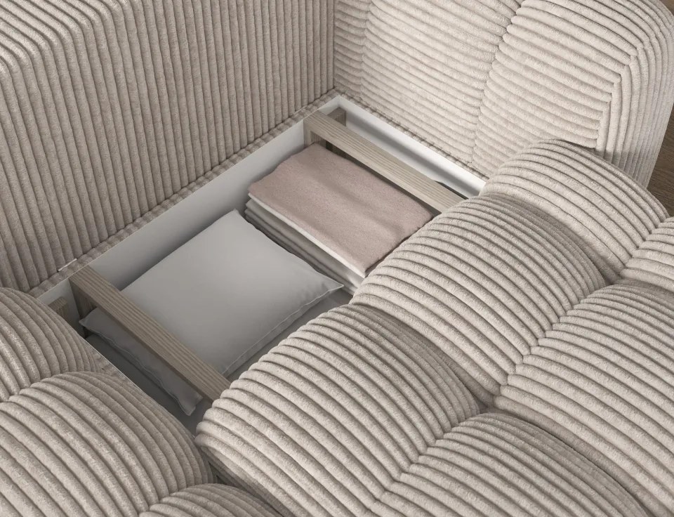 Colțar Covelion extensibil, 260x167x105 cm, orientare stânga – Modullo 01