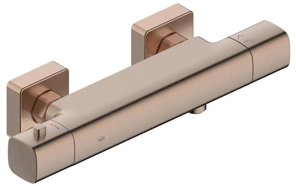 KFA Armatura 5756-010-34 - Baterie termostatică pentru duș MALAGA aur roz