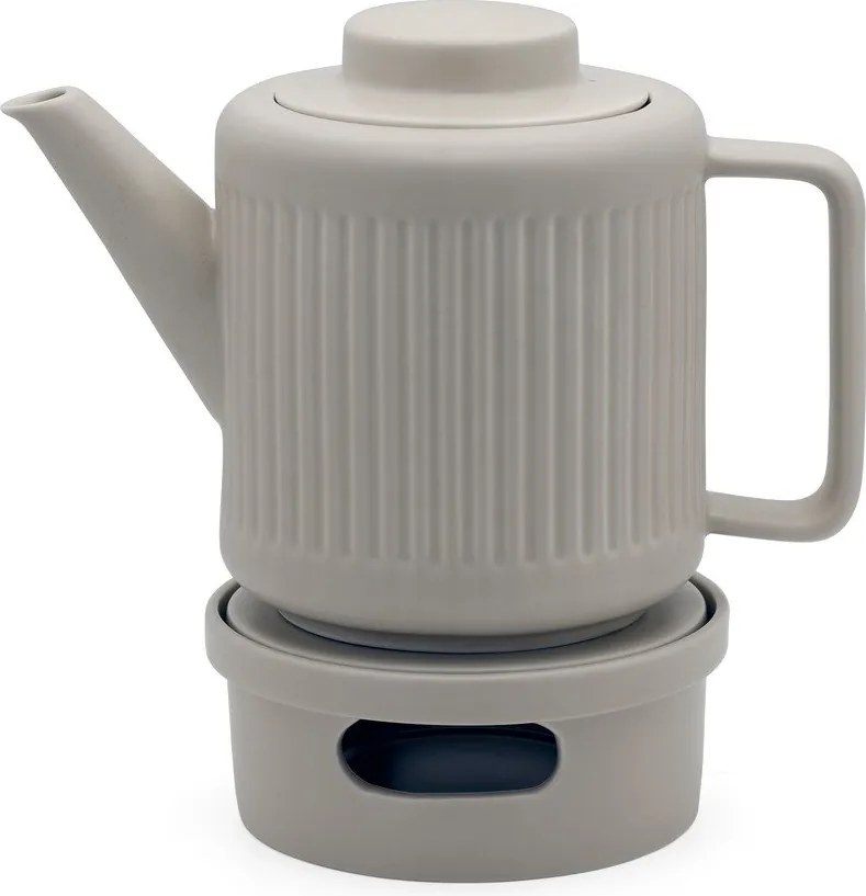 Ceainic gri cu filtru din porțelan 1,2 l Skagen – Bredemeijer
