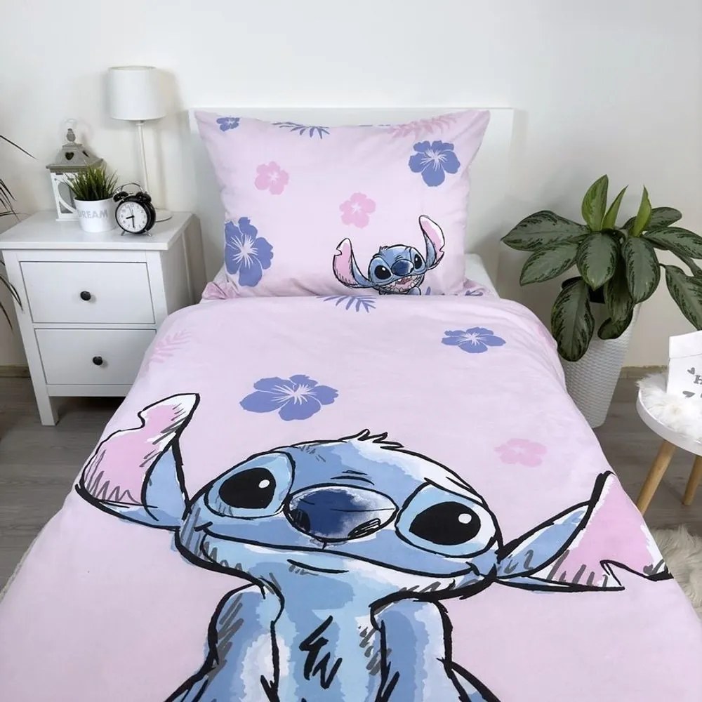 Lenjerie de pat Lilo și Stitch Pink