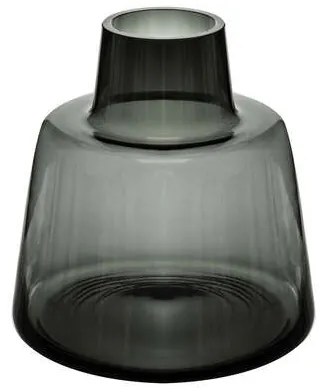 Vaza Amber Sticla Gri H23 Cm