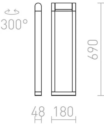 Lampă LED de exterior AQUE LED/8W/230V IP54 neagră RED-Design Rendl-R12624