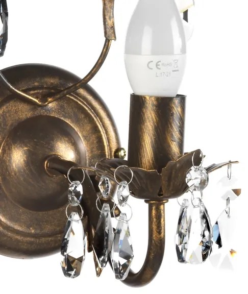 Aplică TERESA 1xE14/6W/230V bronz ONLI