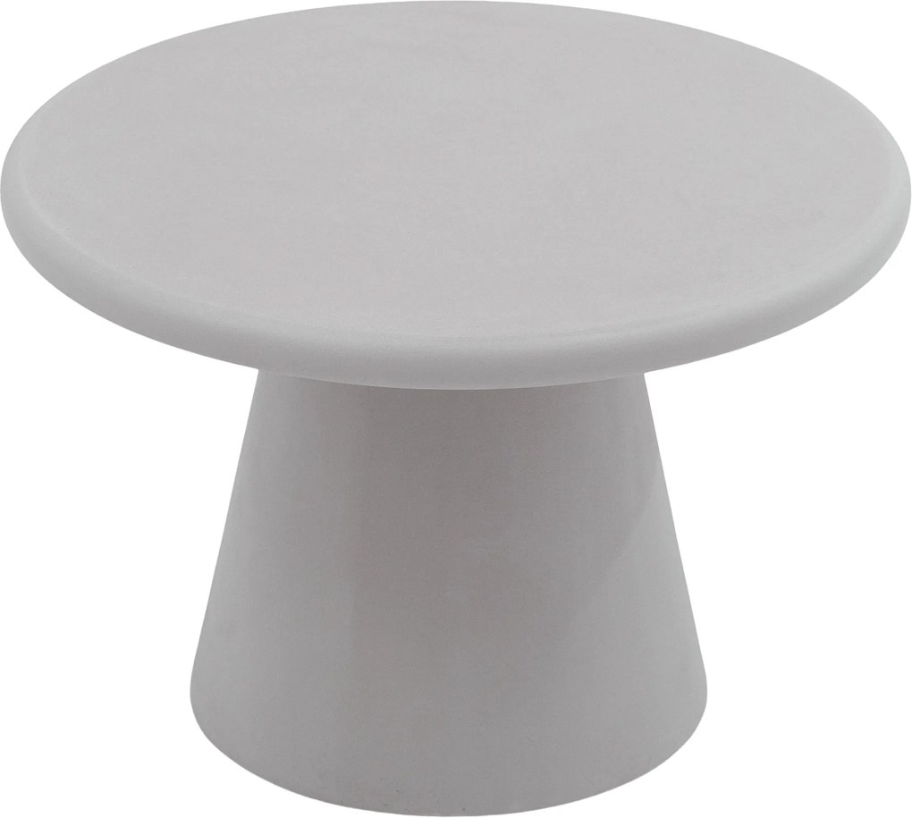 Măsuță de cafea rotundă Clav 60 cm - gri deschis