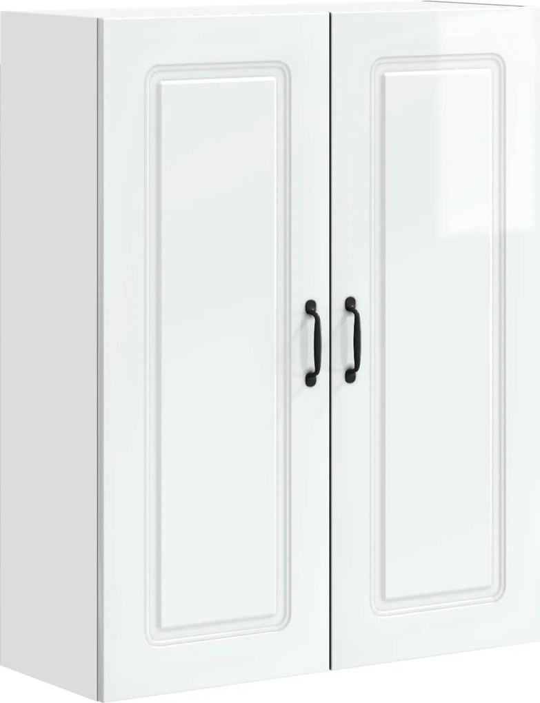 vidaXL Dulap de bucătărie Kalmar Alb lucios 80 x 31 x 100 cm