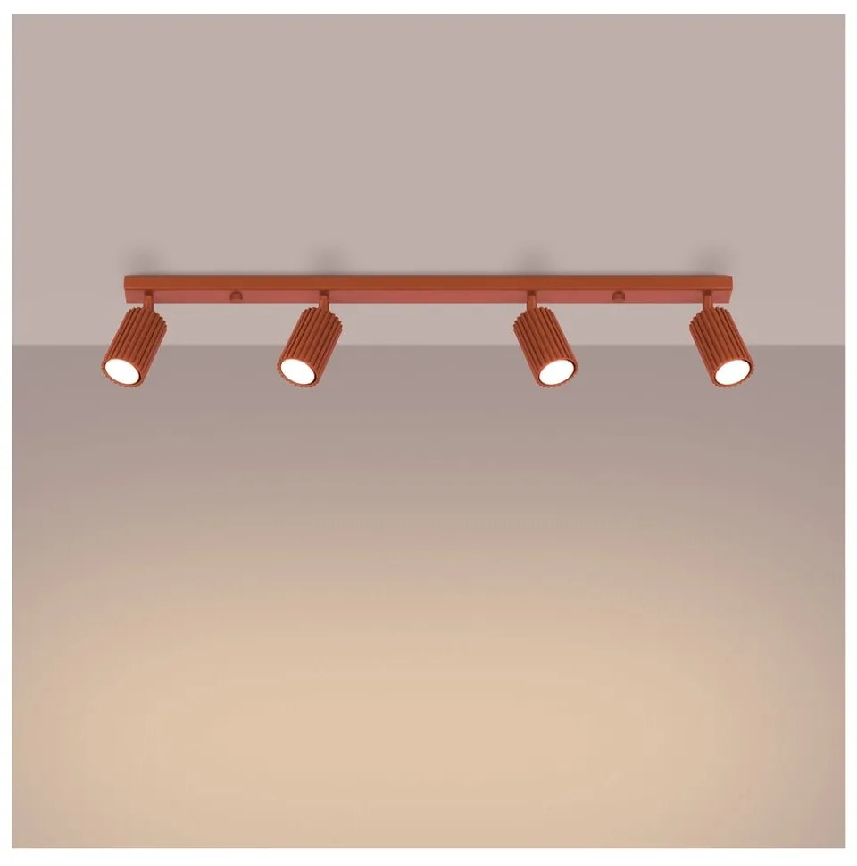 Spot cărămiziu 6,5x81 cm Gleam – Sollux