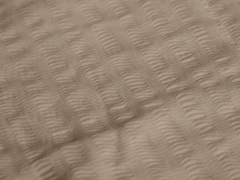 Lenjerie de pat creponata DENYX maro deschis Dimensiune lenjerie de pat: 70 x 90 cm | 140 x 200 cm