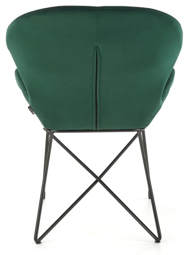 Scaun K458 catifea Verde – H82 cm