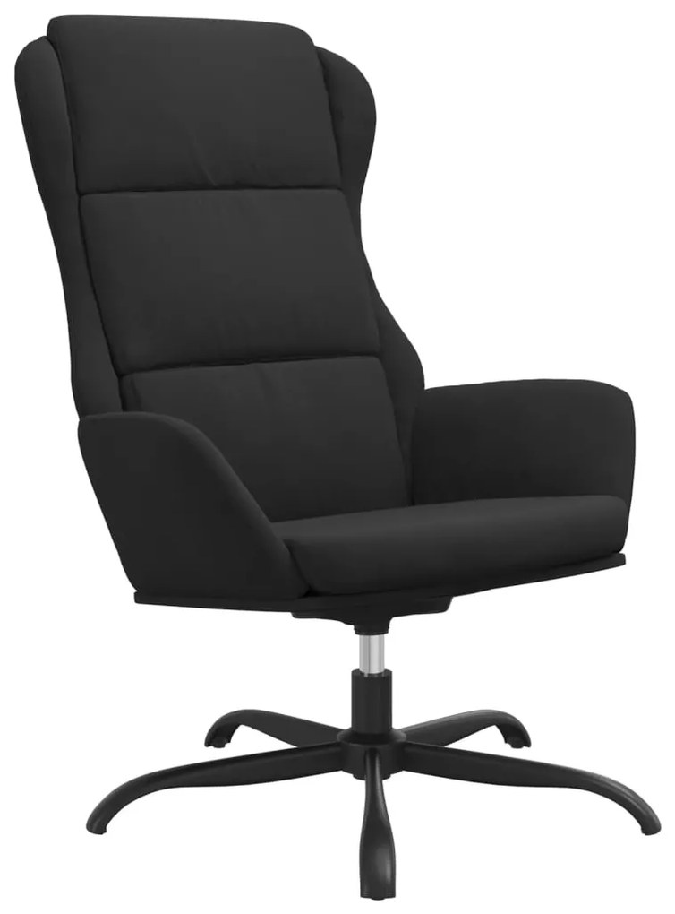 341422 vidaXL Scaun de relaxare, negru, piele întoarsă artificială