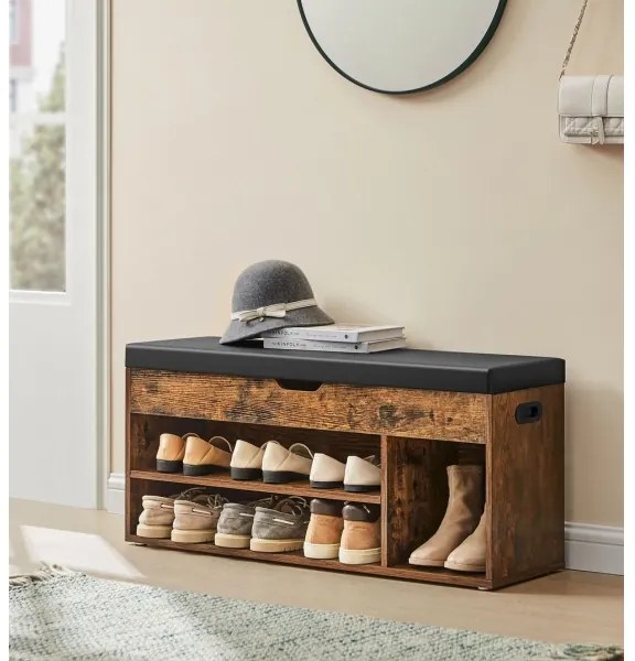 Pantofar VOREN maro/negru