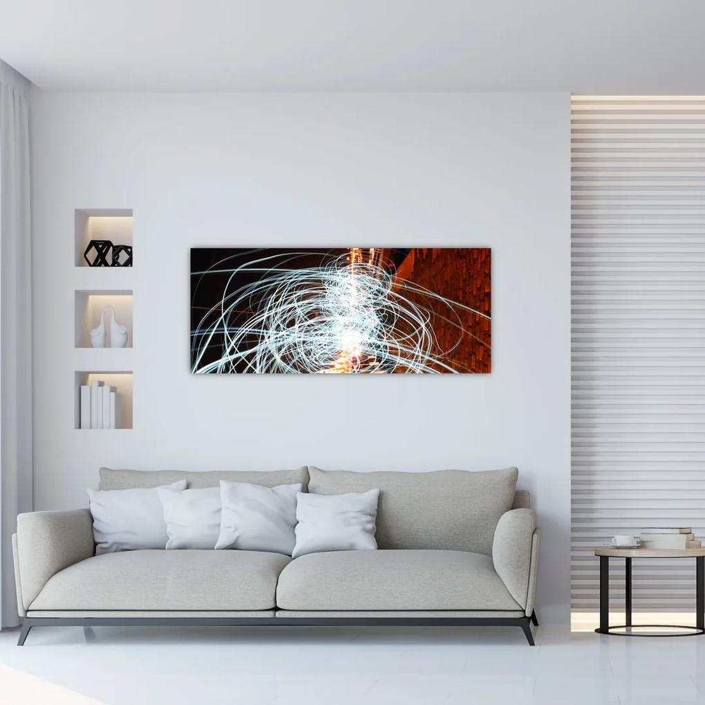 Tablou cu valuri de lumini (120x50 cm), în 40 de alte dimensiuni noi