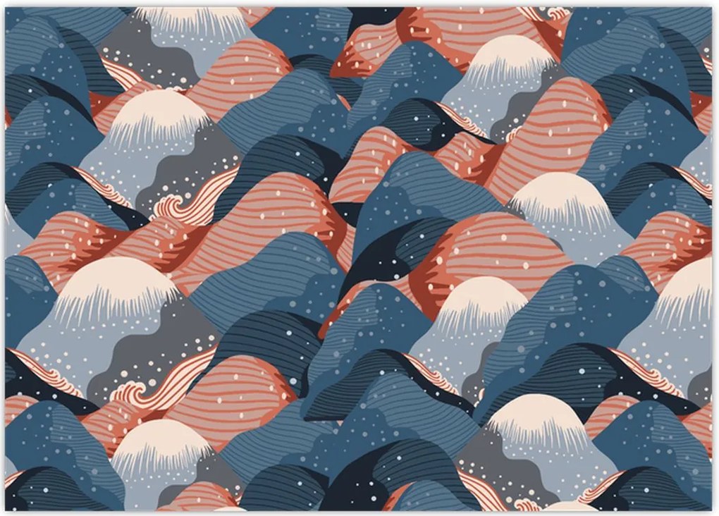 Tablou - Valuri și dealuri (70x50 cm)