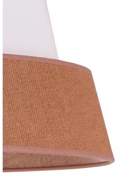 Lustră pe cablu Duolla GALAXY 1xE27/15W/230V d. 50 cm maro/alb