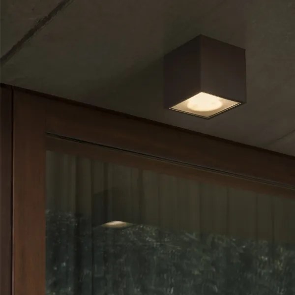 Ideal Lux - Spot exterior TECHO 1xGU10/20W/230V 9x9 cm IP54 negru