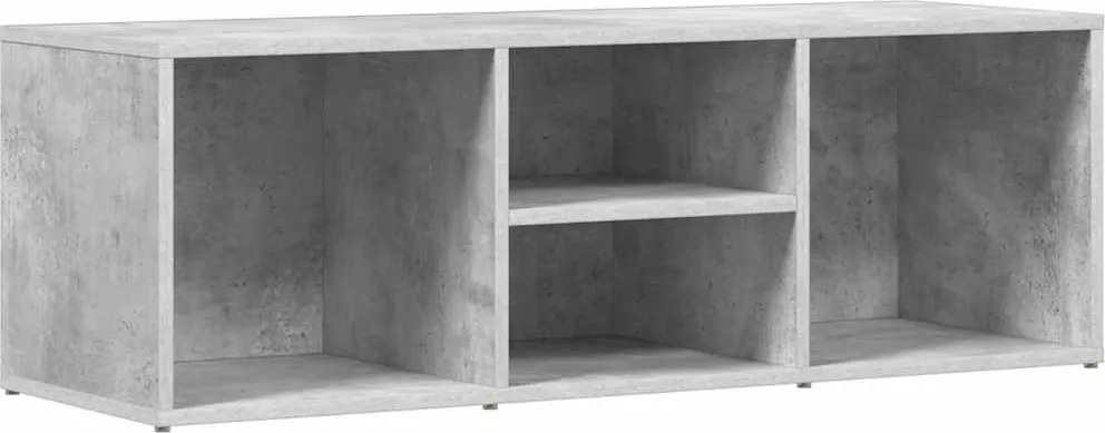 vidaXL Bancă depozitare pentru pantofi, gri beton, 105x35x35 cm, lemn