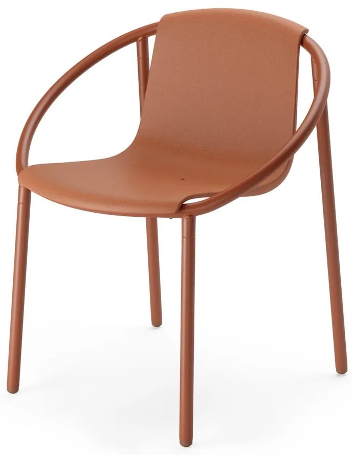 Scaun de dining cărămiziu Ringo – Umbra
