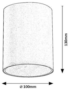 Spot de exterior ZOMBOR 1xGU10/35W/230V rotund IP54 Rabalux 7819