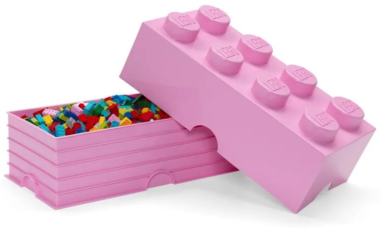 Cutie depozitare LEGO®, roz deschis