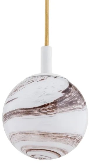 Lustră pe cablu Argon 8451 ALMIROS 1xE14/7W/230V d. 12 cm alb/auriu