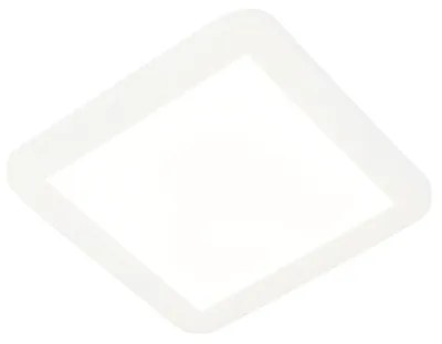 Plafonieră albă 22,5 cm cu LED inclus, reglabilă în 3 trepte, IP44 - Steve