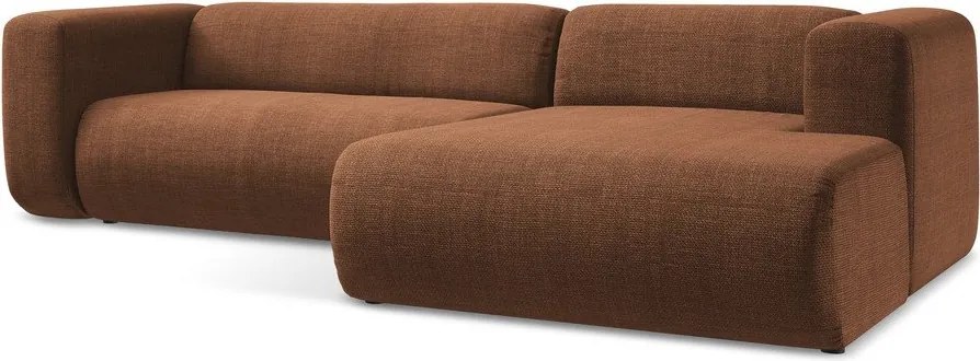 Colțar teracotă (cu colț pe partea dreaptă/cu șezlong) Ekahi – Makamii