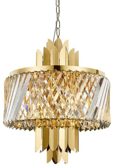 Lustră pe lanț MARGOT 6xE14/40W/230V d. 43 cm auriu