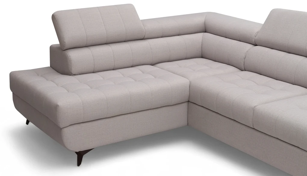 Colțar extensibil Valoris L stânga - bej țesătură Maya 01 - Oferta limitata