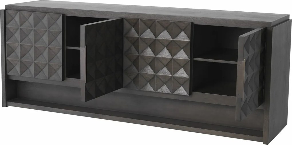 Comoda design elegant LUX Jane L, cafeniu-Mocha 113798 HZ